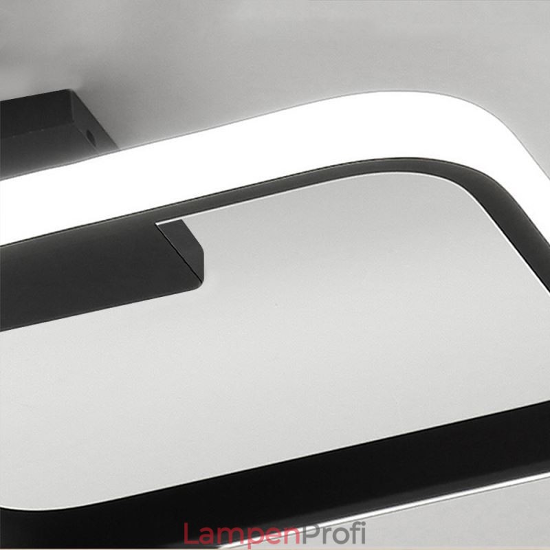 Moderne, minimalistische Deckenleuchte mit quadratischem Acrylrahmen