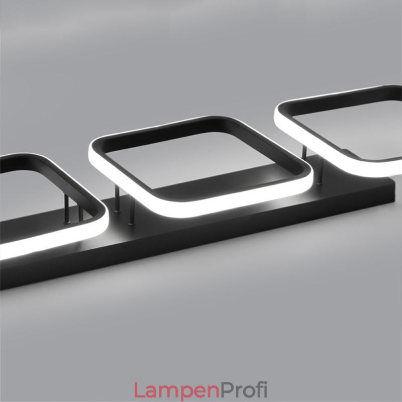 Moderne, minimalistische Deckenleuchte mit quadratischem Acrylrahmen