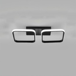 Moderne, minimalistische Deckenleuchte mit quadratischem Acrylrahmen