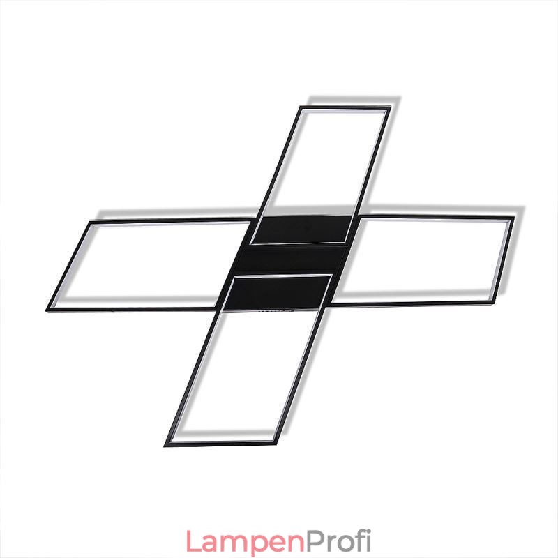 X-förmige, bündige, minimalistische Deckenleuchte aus Acryl