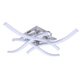 Moderne, einfache Deckenleuchte aus Acryl mit 4 Lichtern in Wellenform