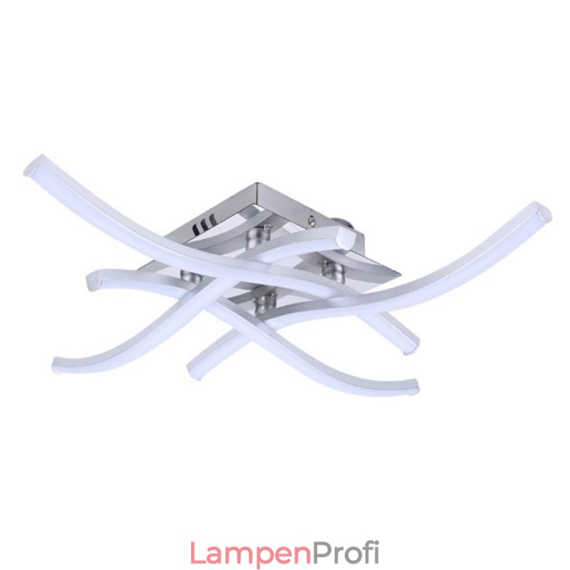 Moderne, einfache Deckenleuchte aus Acryl mit 4 Lichtern in Wellenform
