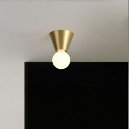 Nordische Mini-Deckenleuchte aus Messing