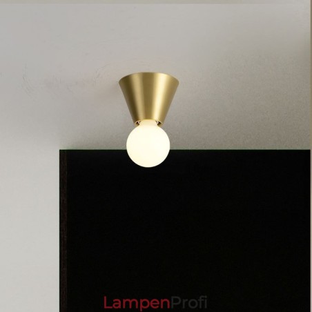 Nordische Mini-Deckenleuchte aus Messing Nordische Mini-Deckenleuchte aus Messing