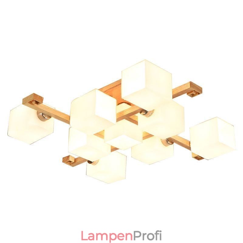 Nordic Flush Mount Deckenleuchte Kreative warme Massivholzleuchte