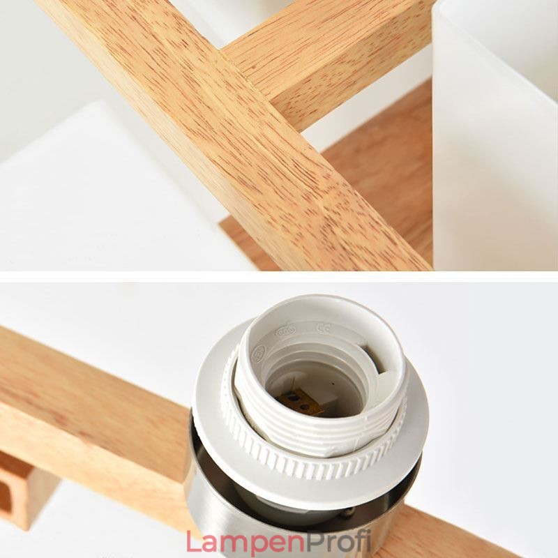 Nordic Flush Mount Deckenleuchte Kreative warme Massivholzleuchte