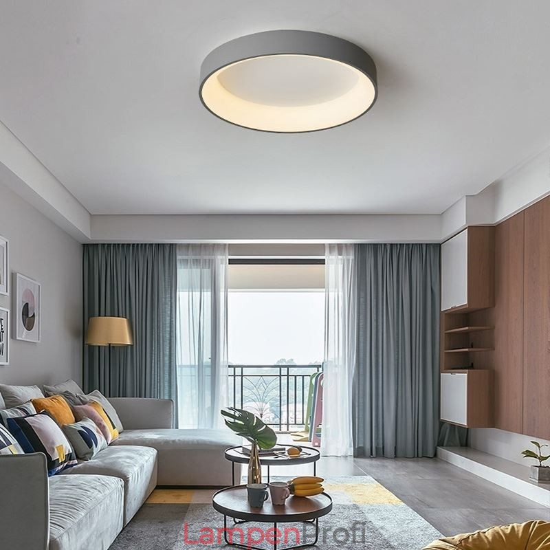 Moderne runde Deckenleuchte mit Energiesparlampe