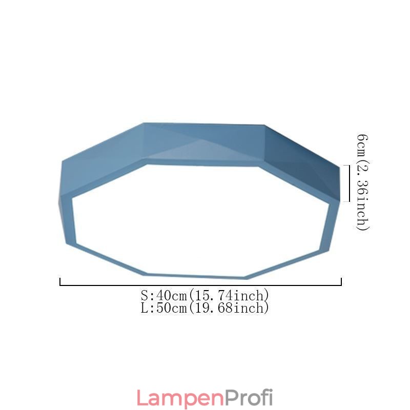 Moderne Unterputz-Deckenleuchte mit speziellem Hexagon-Design, ultradünne Lampenleuchte