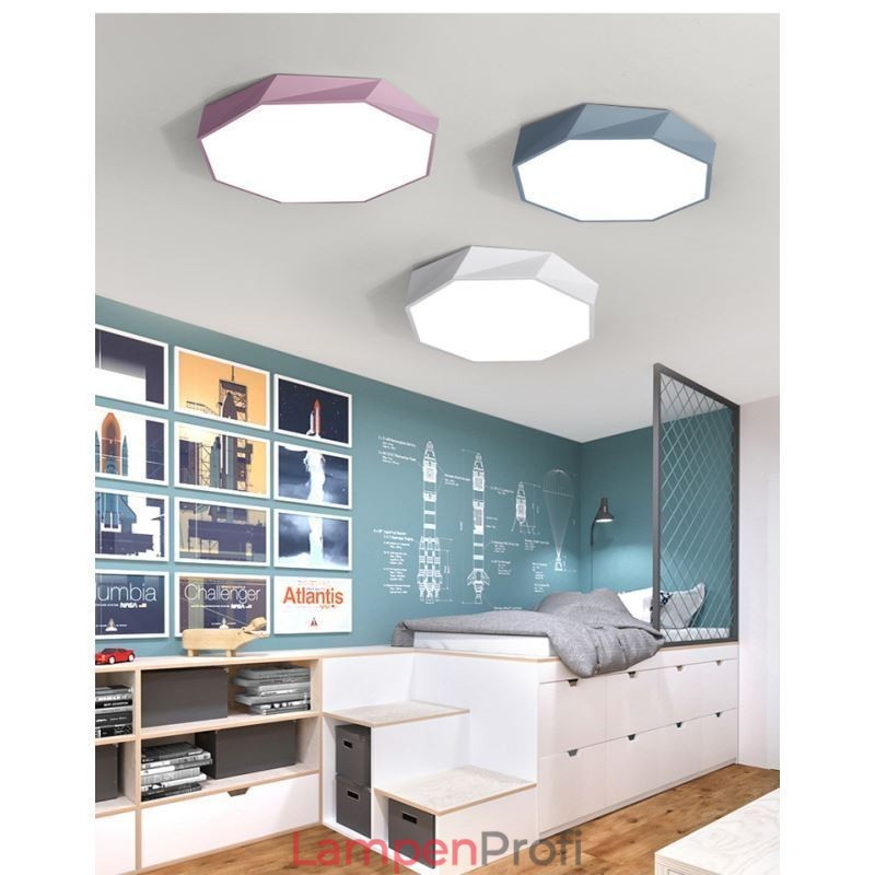 Moderne Unterputz-Deckenleuchte mit speziellem Achteck-Design, ultradünne Lampe