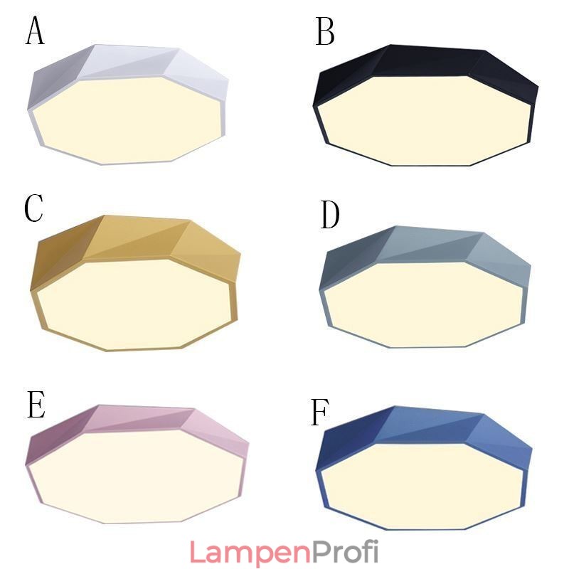 Moderne Unterputz-Deckenleuchte mit speziellem Achteck-Design, ultradünne Lampe