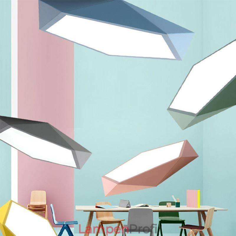 Moderne Deckenleuchte mit Diamant-Design, ultradünn, für Zuhause, Beleuchtung