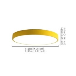 Moderne Unterputz-Deckenleuchte, runde, ultradünne Beleuchtung für Zuhause