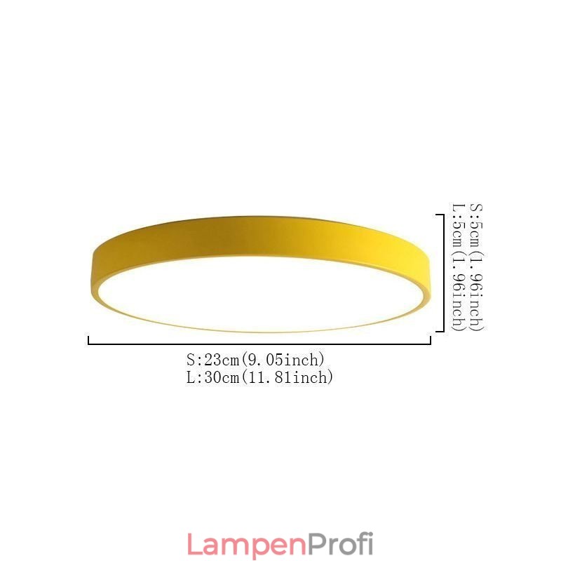 Moderne Unterputz-Deckenleuchte, runde, ultradünne Beleuchtung für Zuhause