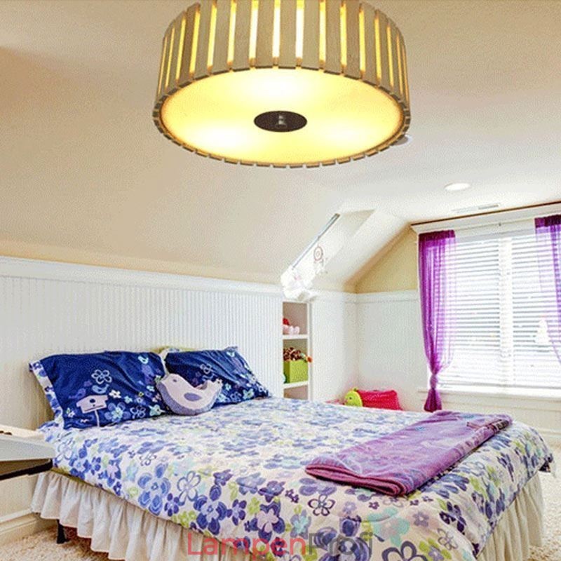 Große Bambus Flush Mount Chinesische Kreative Deckenleuchte Kinderbeleuchtung