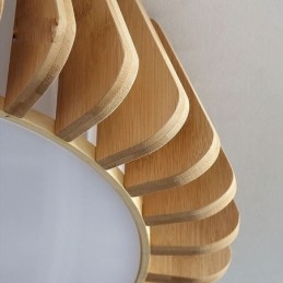 Nordische runde Deckenleuchte aus kreativem Bambus