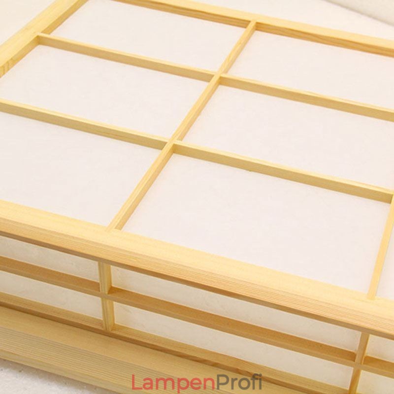 Japanische kubische Deckenleuchte Massivholz Deckenbeleuchtung