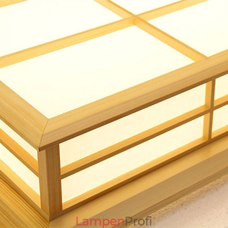 Japanische kubische Deckenleuchte Massivholz Deckenbeleuchtung