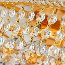 Europäische Deckenleuchte mit Unterputzmontage, luxuriöse Kristall-Deckenleuchte