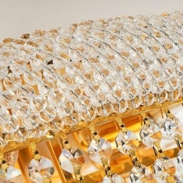 Europäische Deckenleuchte mit Unterputzmontage, luxuriöse Kristall-Deckenleuchte