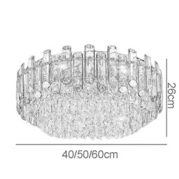 Kristall Deckenleuchte Einfache Moderne Runde Unterputz Dekorative Leuchte