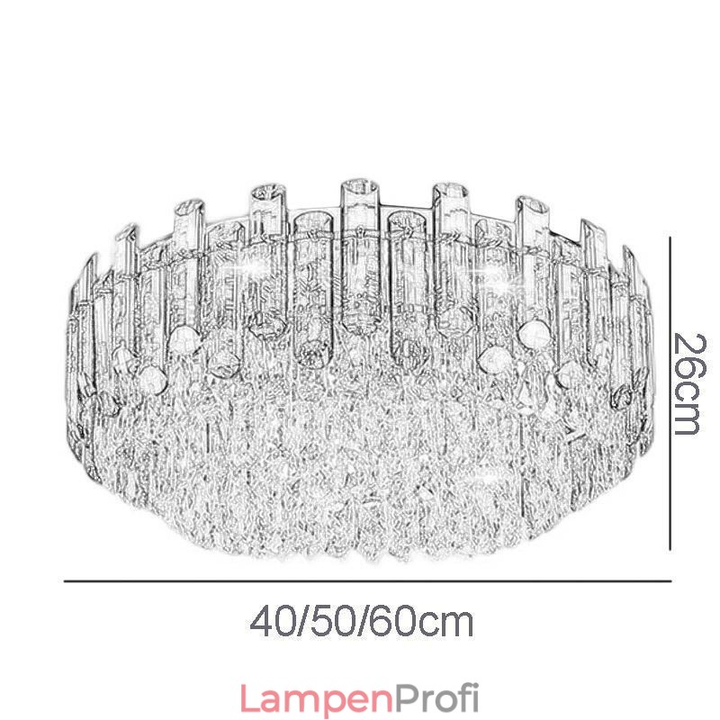 Kristall Deckenleuchte Einfache Moderne Runde Unterputz Dekorative Leuchte