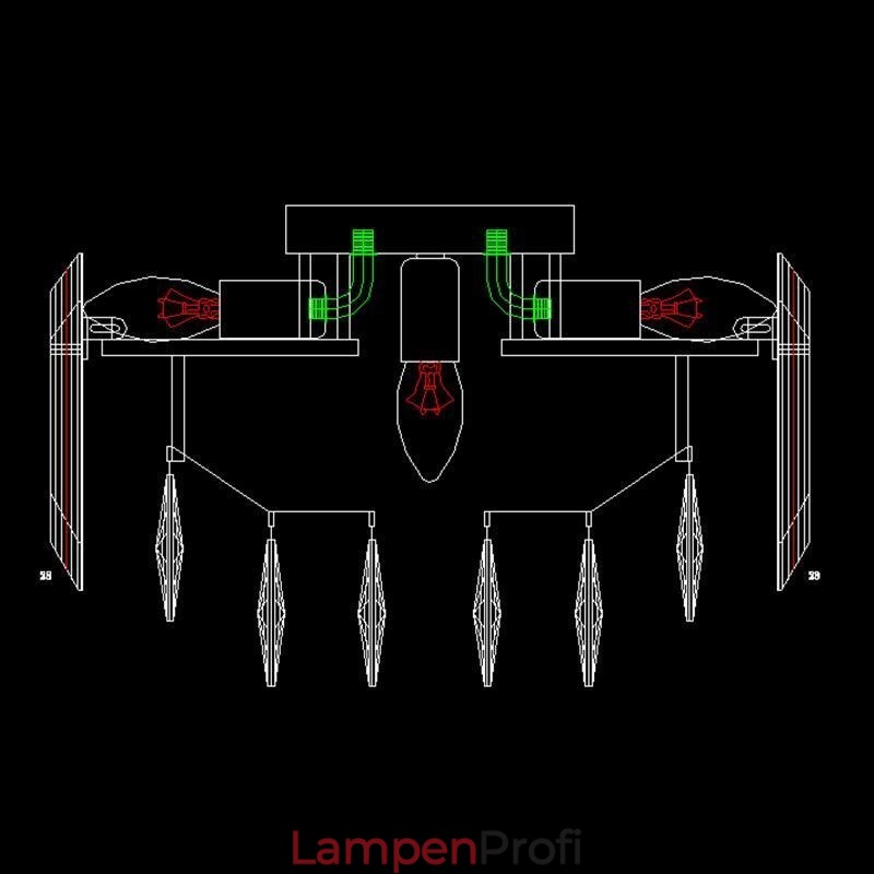 Kristall Deckenleuchte Einfache Moderne Runde Unterputz Dekorative Leuchte