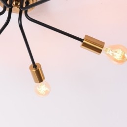 Sputnik Kronleuchter 6 Lichter Halbbündige Deckenleuchte