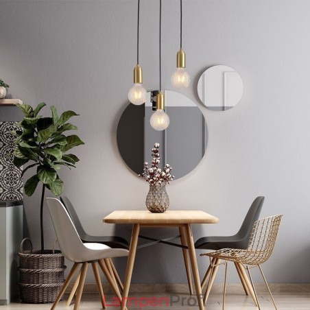 Nordic Brass 3 Pendelleuchte Cluster Light Island Kreative minimalistische Leuchte