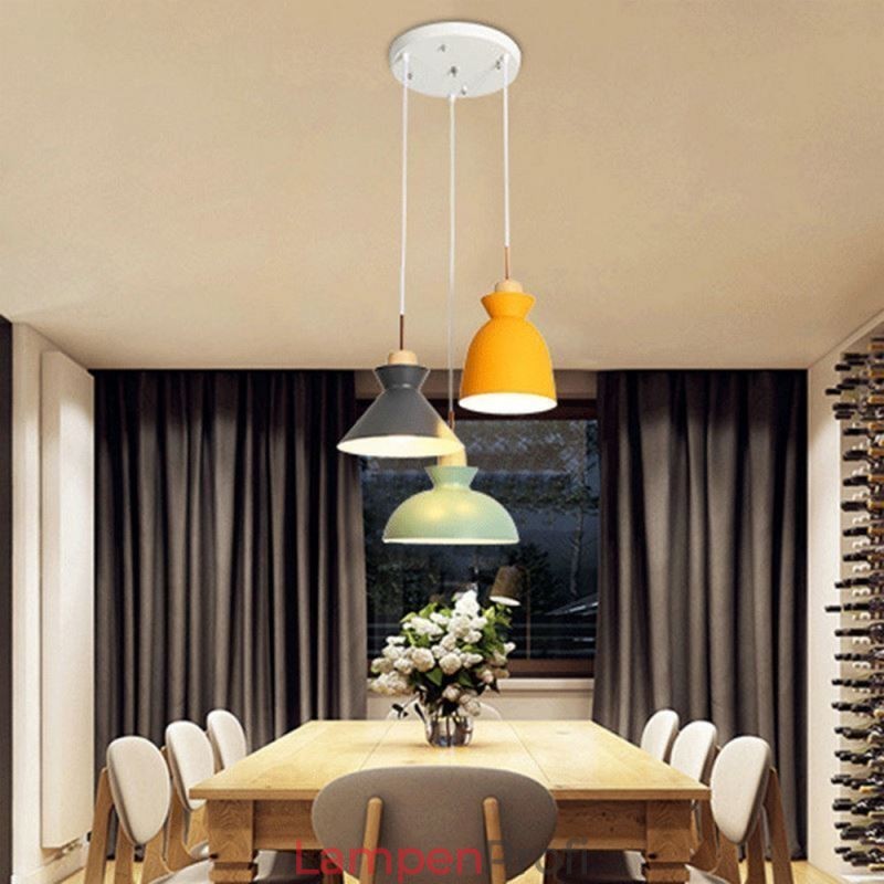 Macaron Pendelleuchte Nordic Simple Iron Arti Drei Lichter Leuchte