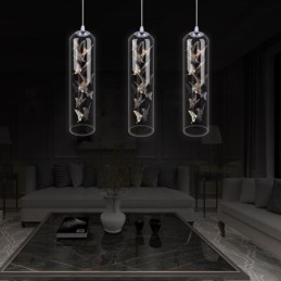 Glas Pendelleuchte Kreative Nordische Zylinderlampe Schmetterlingsleuchte