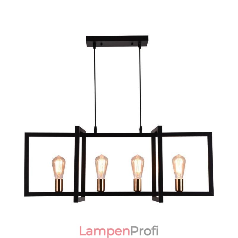 4-flammige Pendelleuchte im Industriestil Lightingway