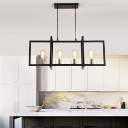 4-flammige Pendelleuchte im Industriestil Lightingway