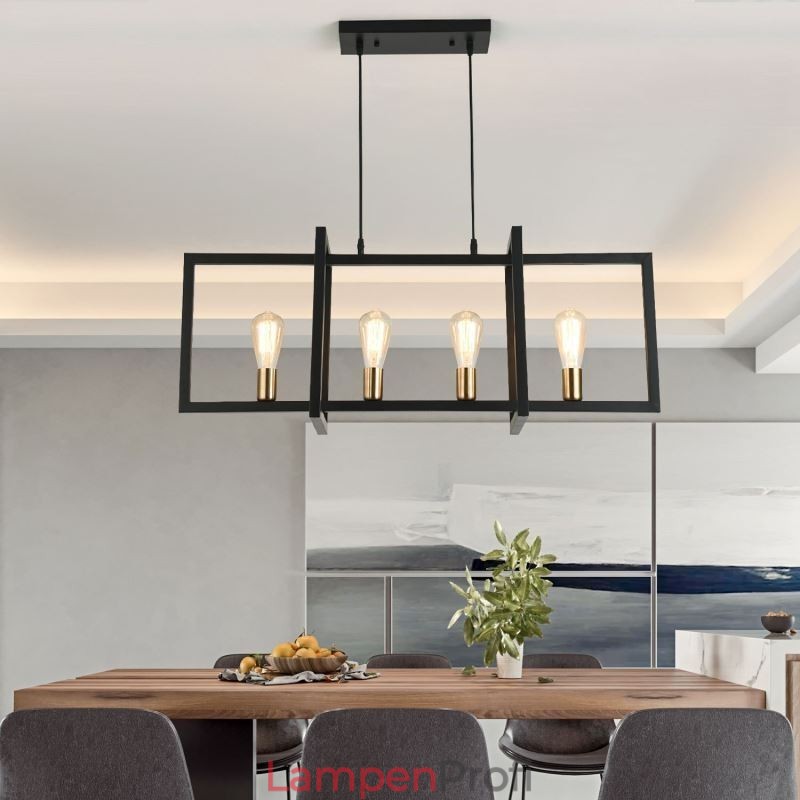 4-flammige Pendelleuchte im Industriestil Lightingway