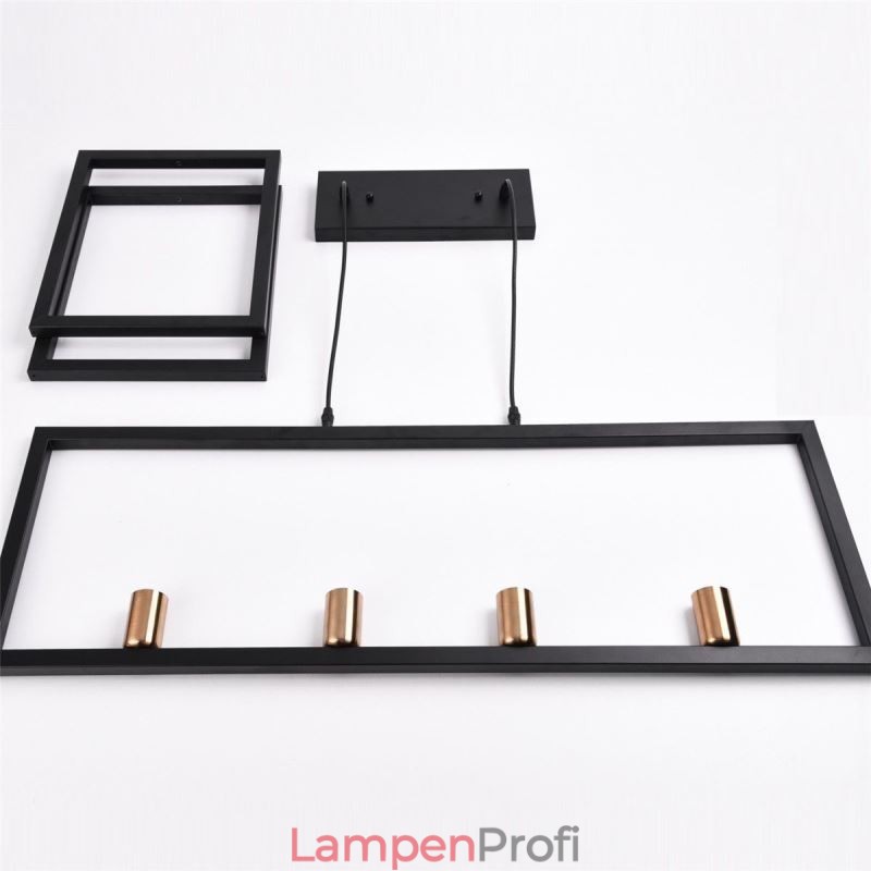 4-flammige Pendelleuchte im Industriestil Lightingway