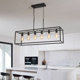 Bauernhaus Pendelleuchte Insel Hängeleuchten 6 Lichter