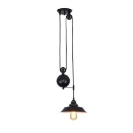 Industrielle Bauernhaus Pulley Pendelleuchte Versenkbares Design Einstellbare Höhe