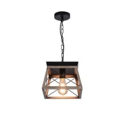 Vintage Trapez Pendelleuchte Metall Schwarz Hängeleuchte