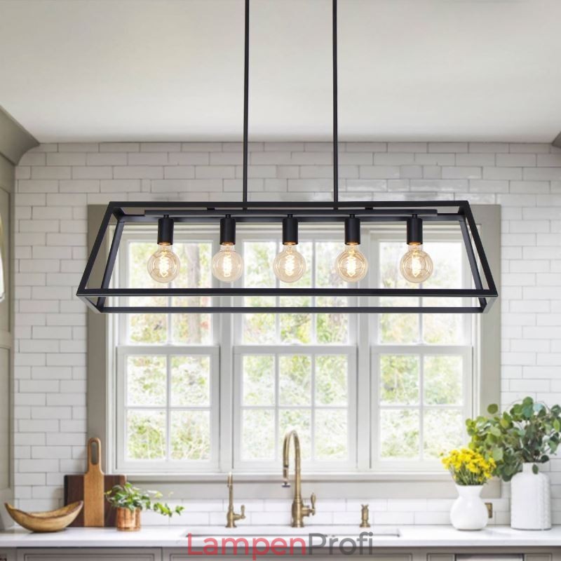 Industrielle Metall Pendelleuchte Trapezförmige Hängende Deckenleuchte