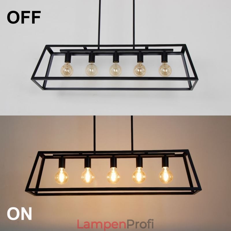 Industrielle Metall Pendelleuchte Trapezförmige Hängende Deckenleuchte