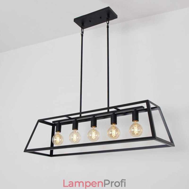 Industrielle Metall Pendelleuchte Trapezförmige Hängende Deckenleuchte