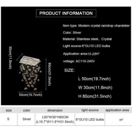 Moderner Kristall-Kronleuchter, Deckenleuchte