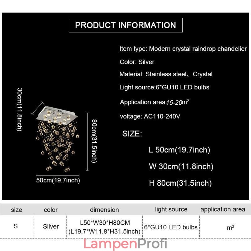 Moderner Kristall-Kronleuchter, Deckenleuchte