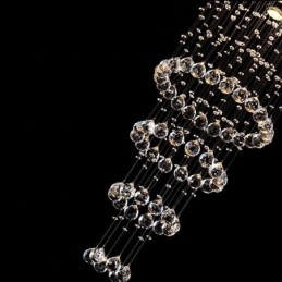 Kristall Kronleuchter Zeitgenössische Elegante Deckenleuchte Duplex Treppe