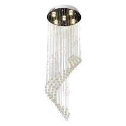 Eleganter Kristall-Kronleuchter Regentropfen Deckenleuchten Foyer