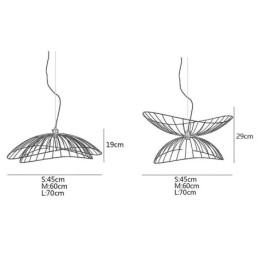 Moderner Hut-Kronleuchter, minimalistisches Dekor, Pendelleuchte, 1 Licht