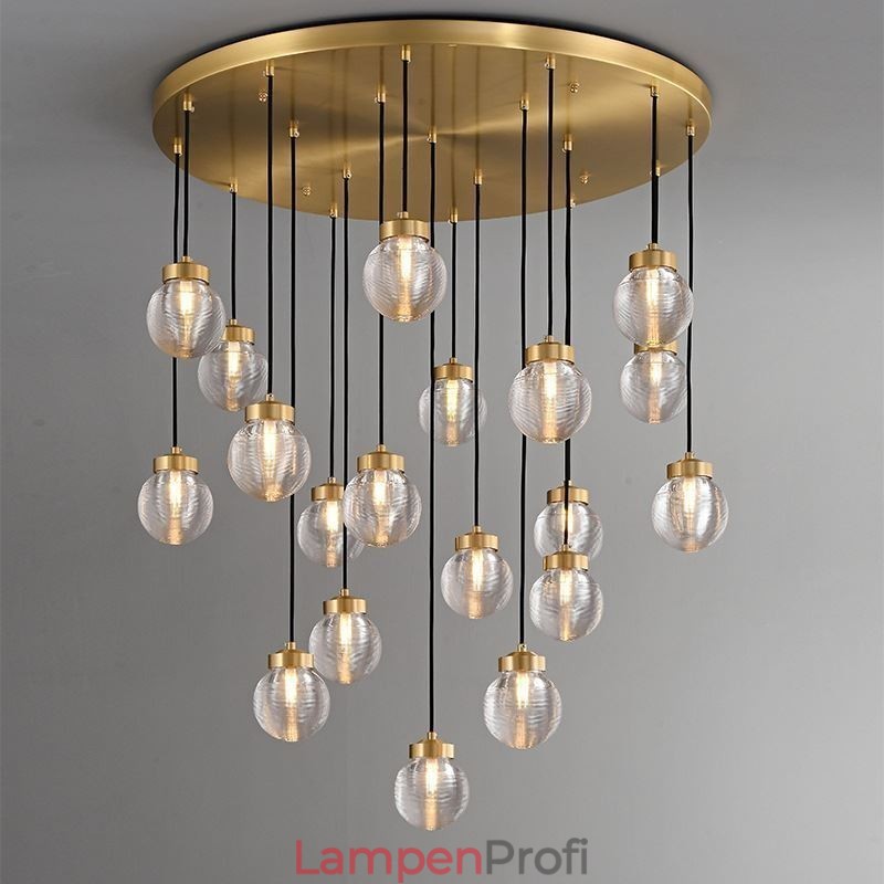 Amerikanische Cluster Pendelleuchte Luxuriöse Glaskugel Deckenleuchte