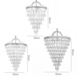 Amerikanische Kristall Deckenleuchte Country Retro Runde Pendelleuchte