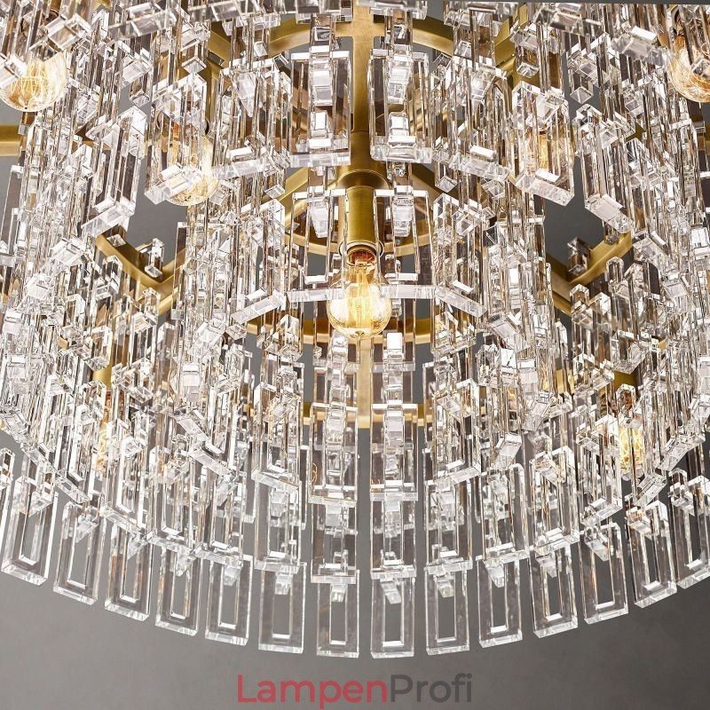 Amerikanische Deckenleuchte, luxuriöse Kristall-Pendelleuchte, 60 cm