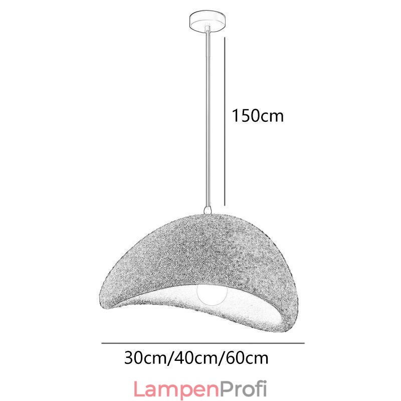 Hängelampe aus Kunstharz, einfache Deckenleuchte