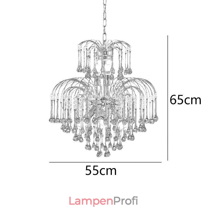 Kristall Pendelleuchte Elegante Duplex Dekorative Deckenleuchte
